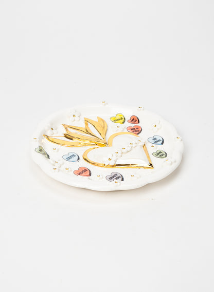 Small Round Sacred Heart Wall Plate
