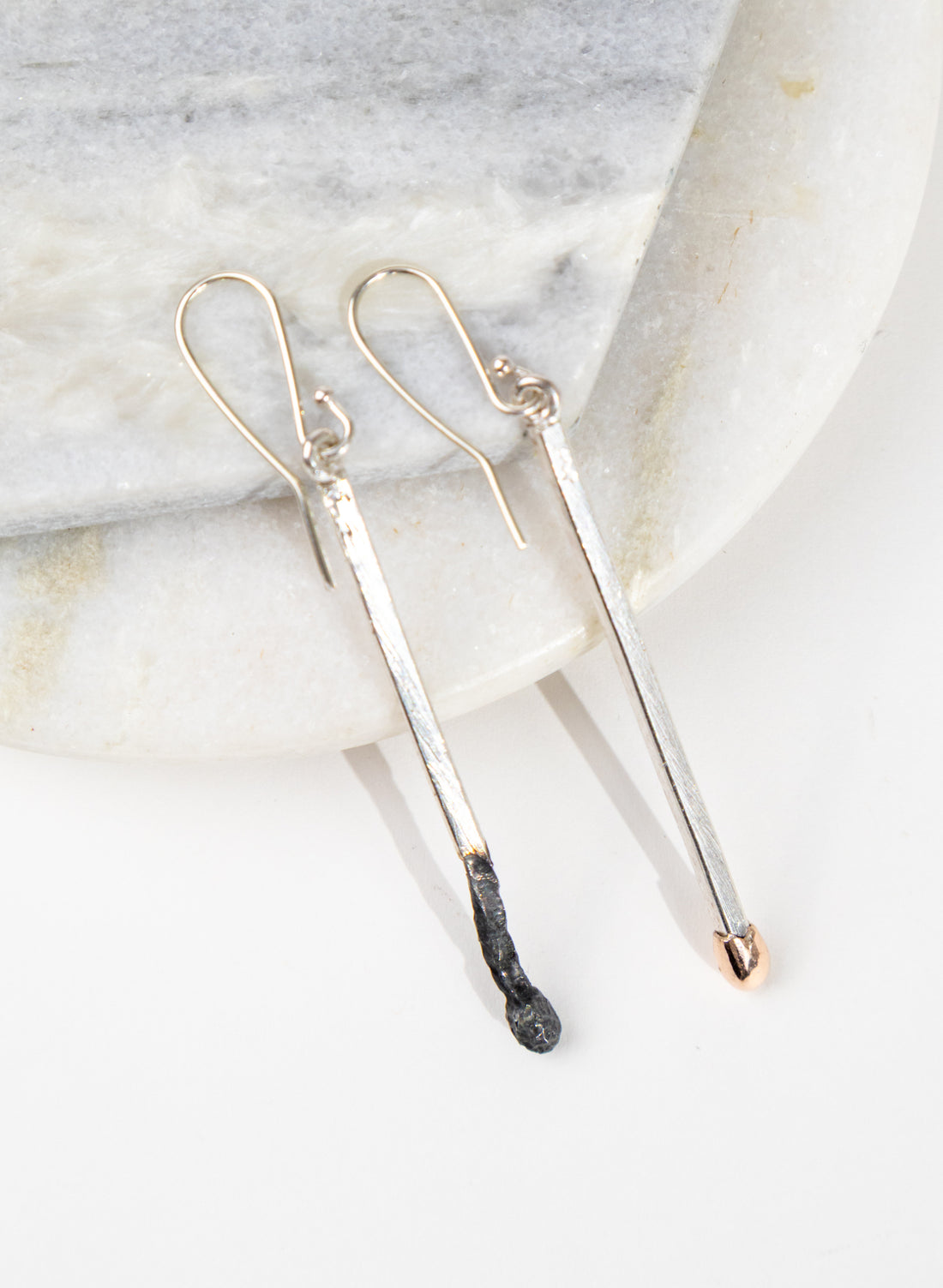 Burnt &amp; Live Matches Earrings