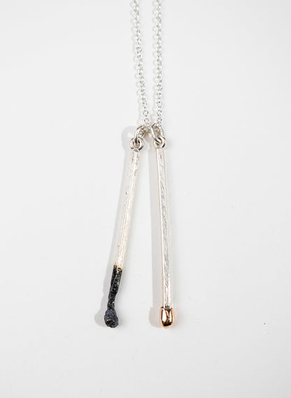 Burnt and Live Match Pendant