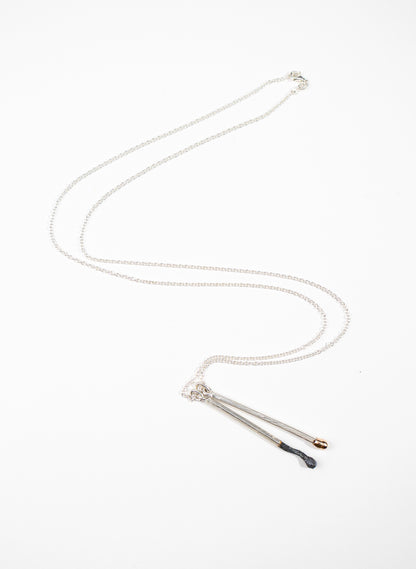 Burnt and Live Match Pendant
