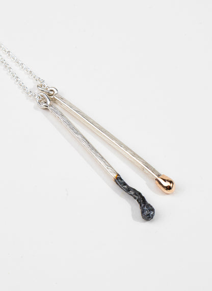 Burnt and Live Match Pendant