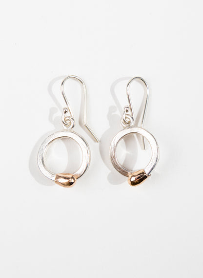 Curled Live Match Earrings - Sterling Silver &amp; Rose Gold