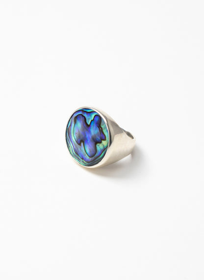 Iridescent Paua Ring Large