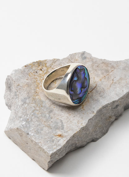 Iridescent Paua Ring Large