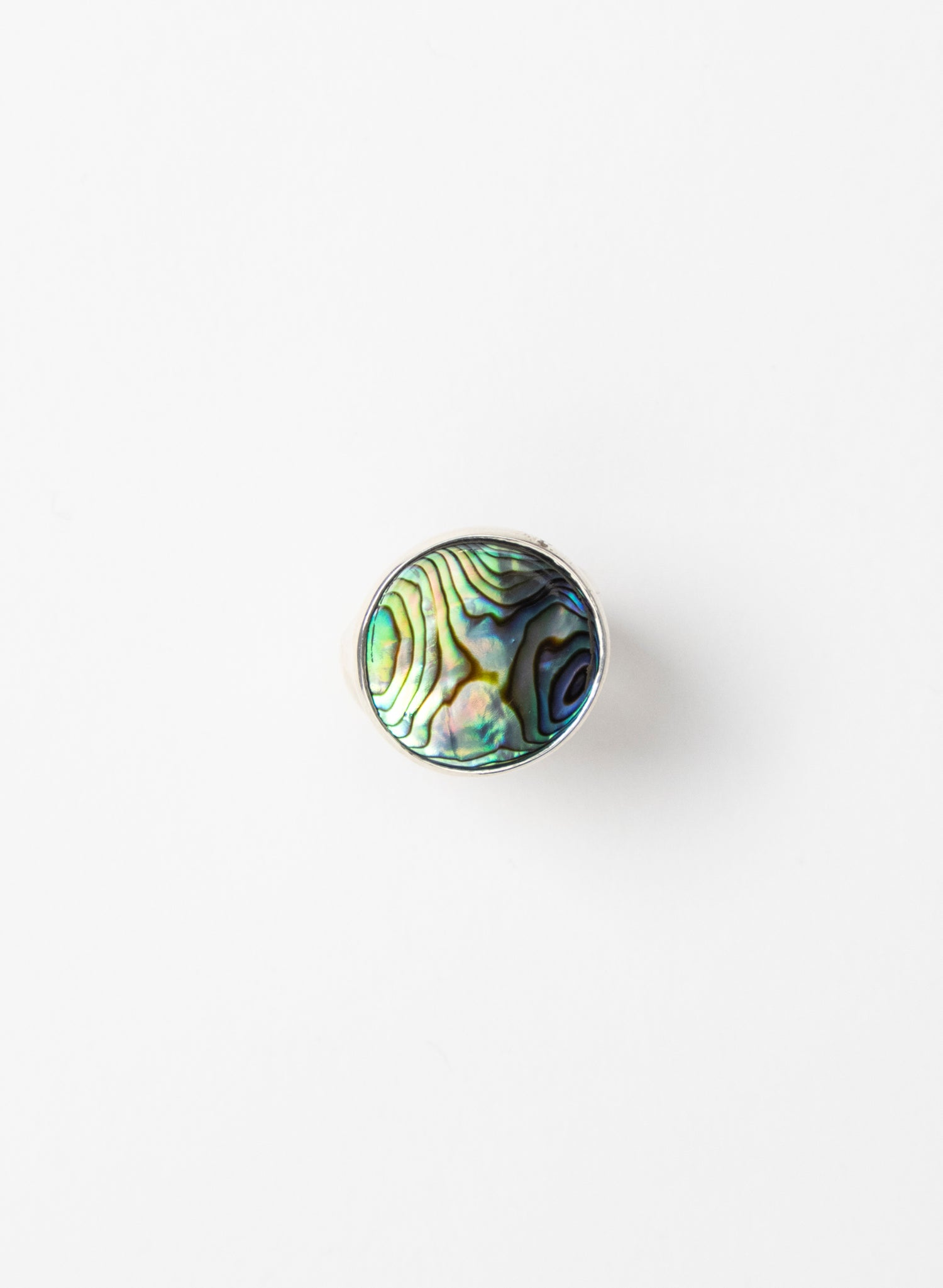Iridescent Paua Ring Medium
