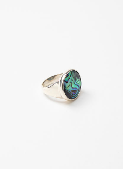Iridescent Paua Ring Medium