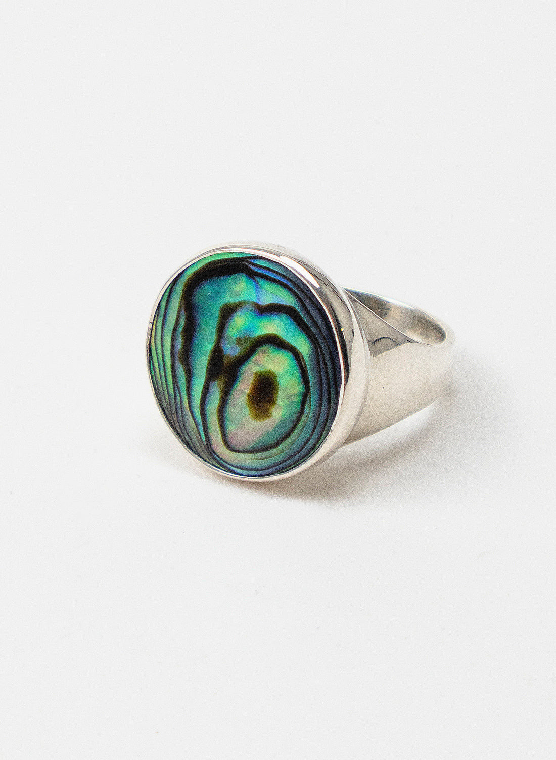 Iridescent Paua Ring