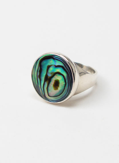Iridescent Paua Ring