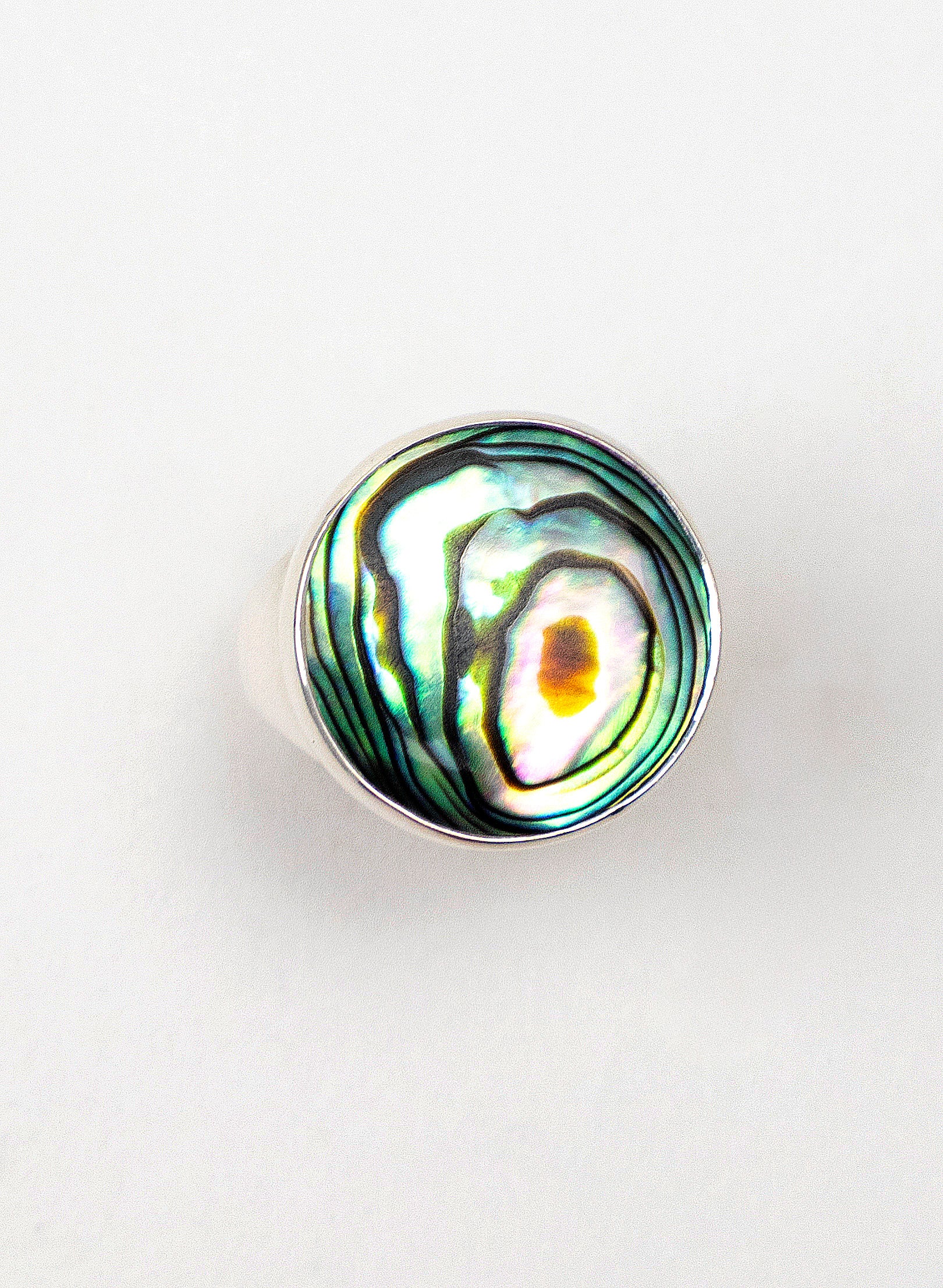 Iridescent Paua Ring