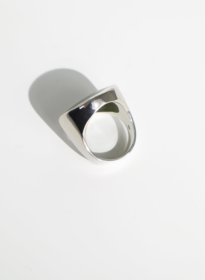 Pounamu Ring - Sterling Silver
