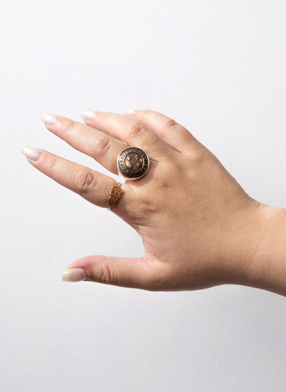 NZ Forces Signet Ring - Bronze &amp; Sterling Silver Ring