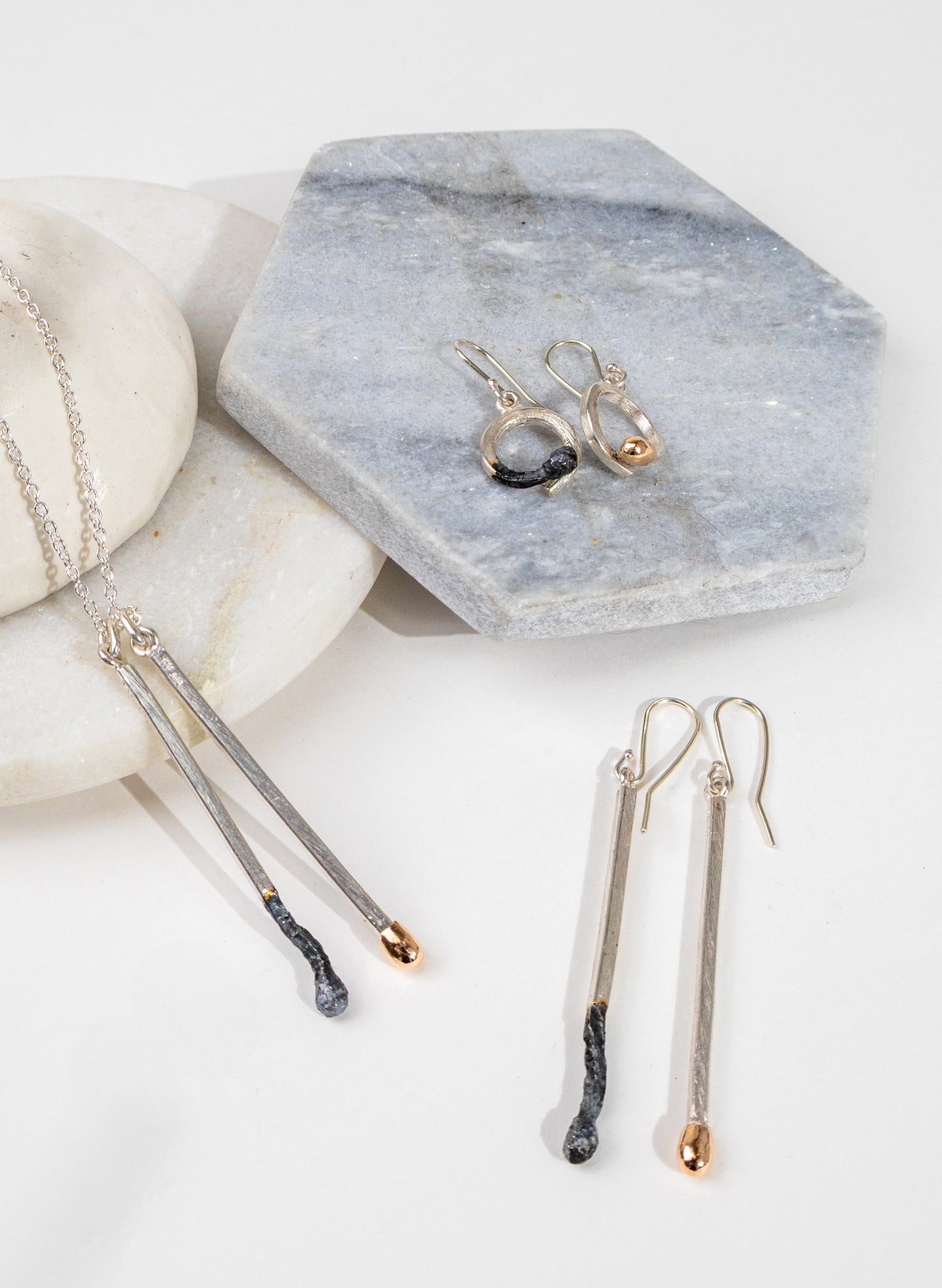 Burnt and Live Match Pendant