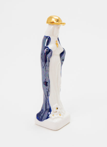 Gold Heart JC sculpture
