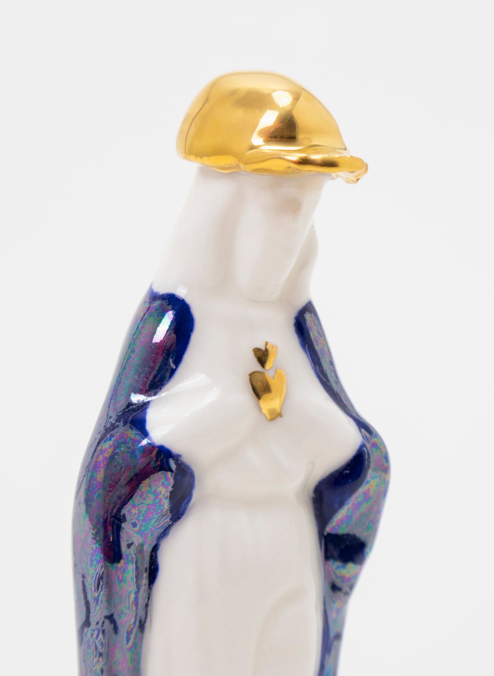 Gold Heart JC sculpture