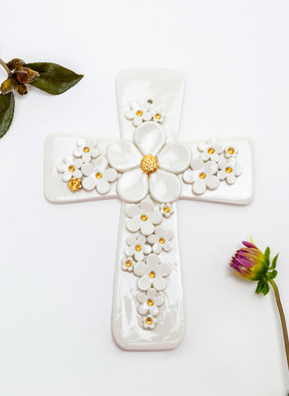 Medium Flower Cross 