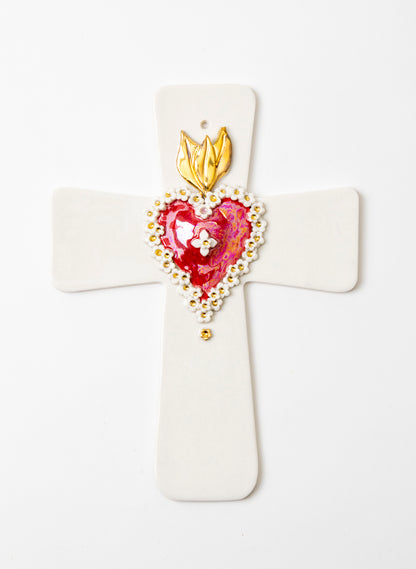 Large Sacred Heart Cross