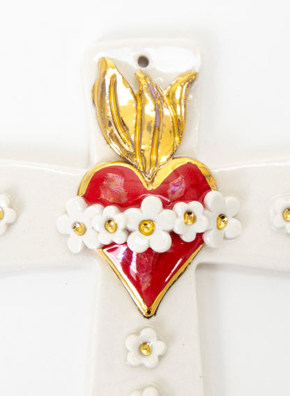 Small Sacred Heart Cross