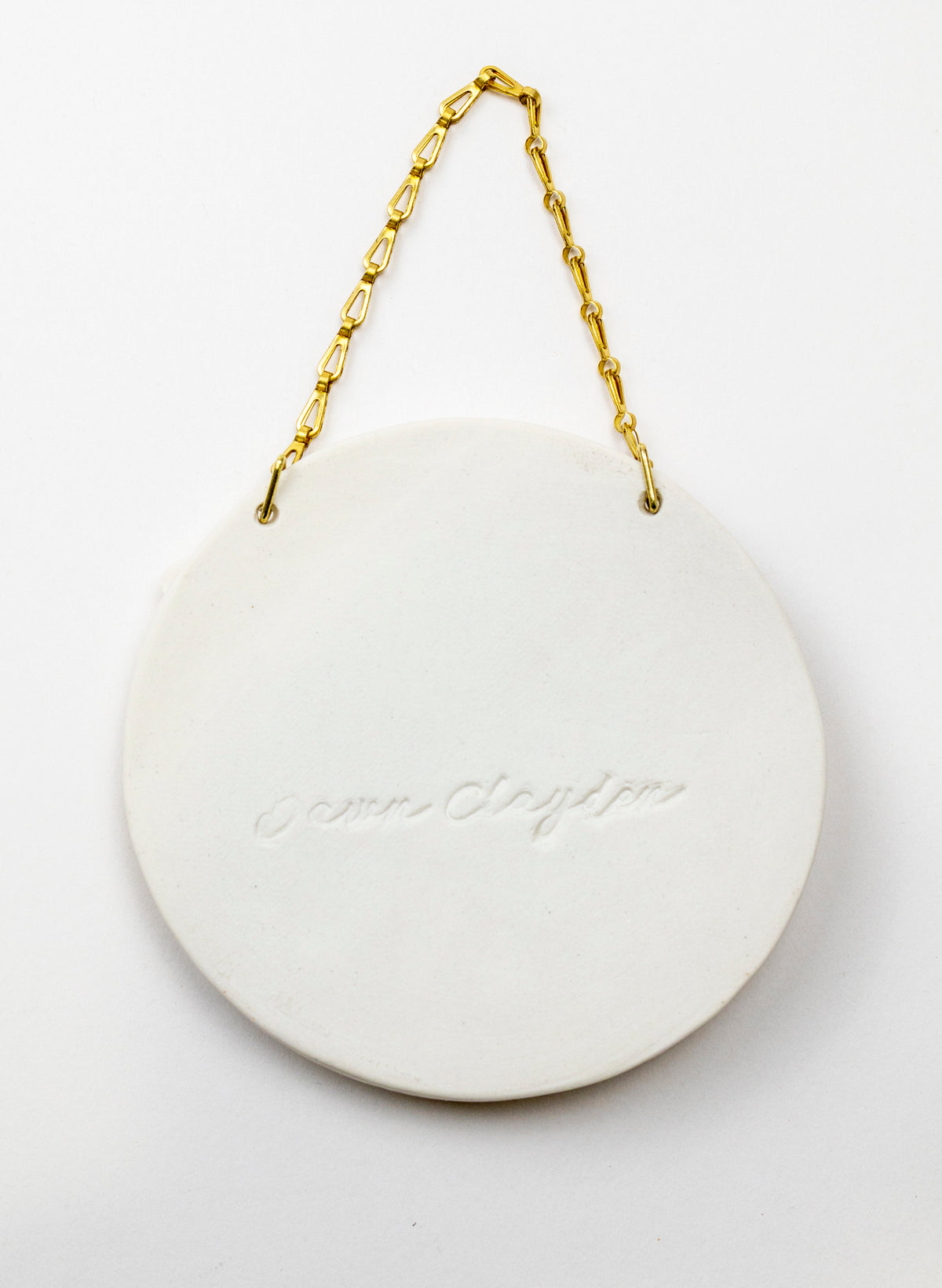 Floral Wall Plate on Chain