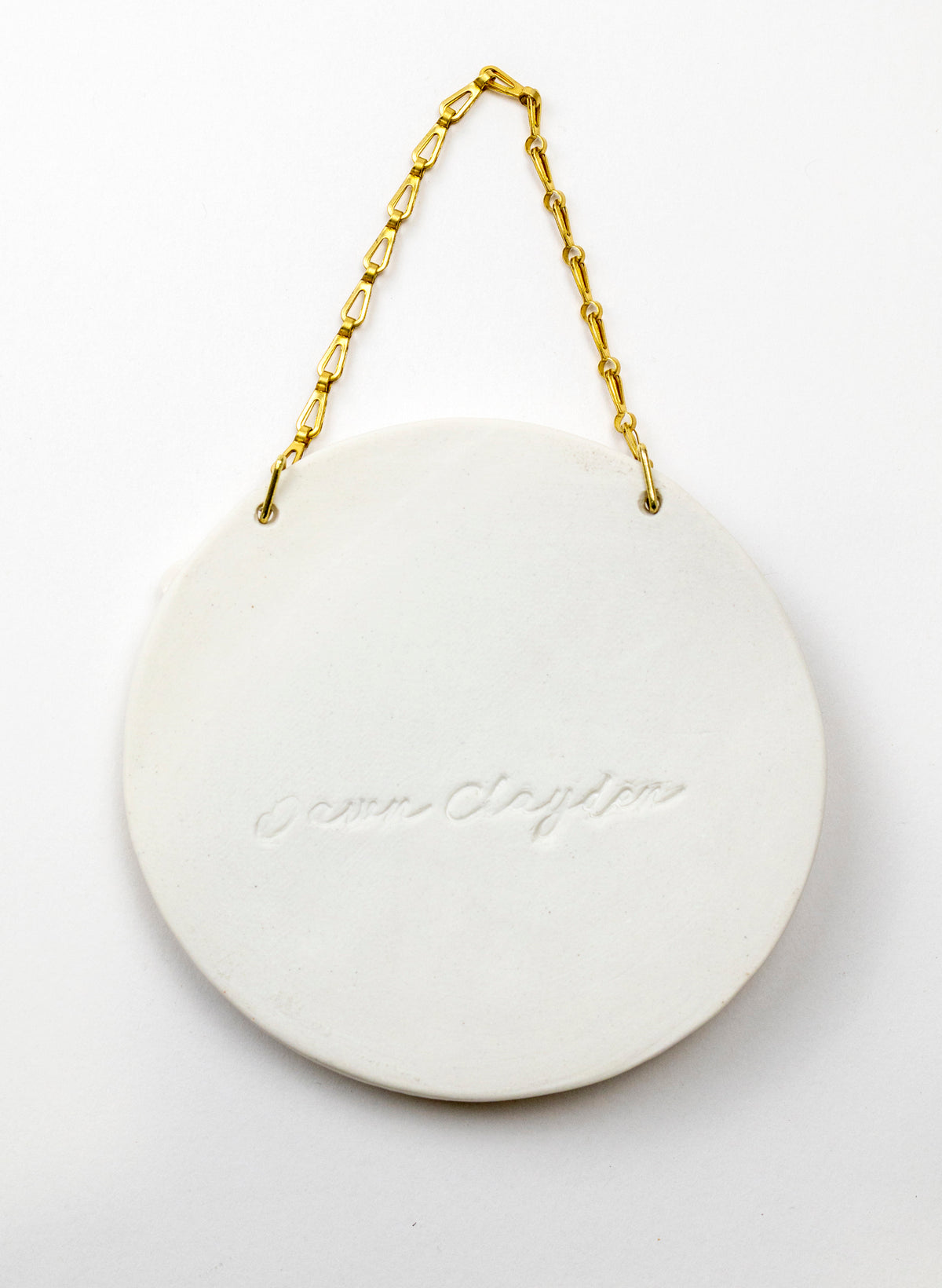 Floral Wall Plate on Chain