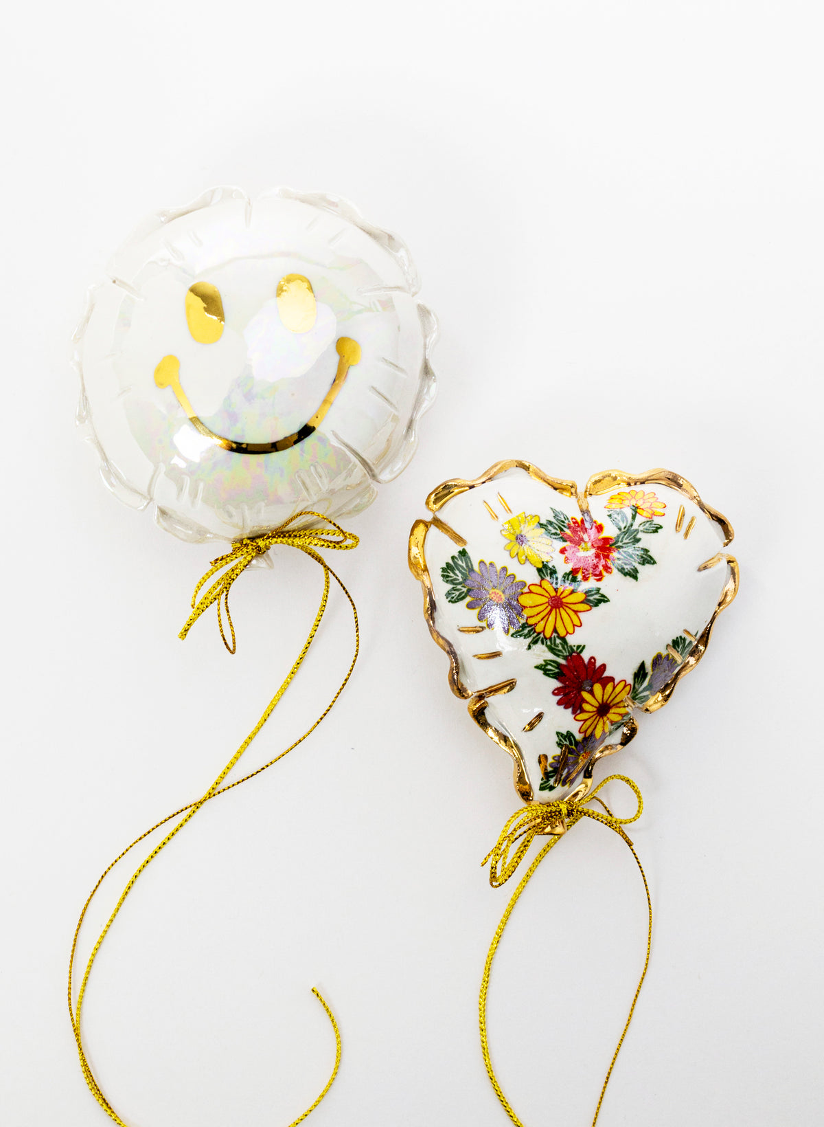 Smiley Face Mini Ceramic Balloon