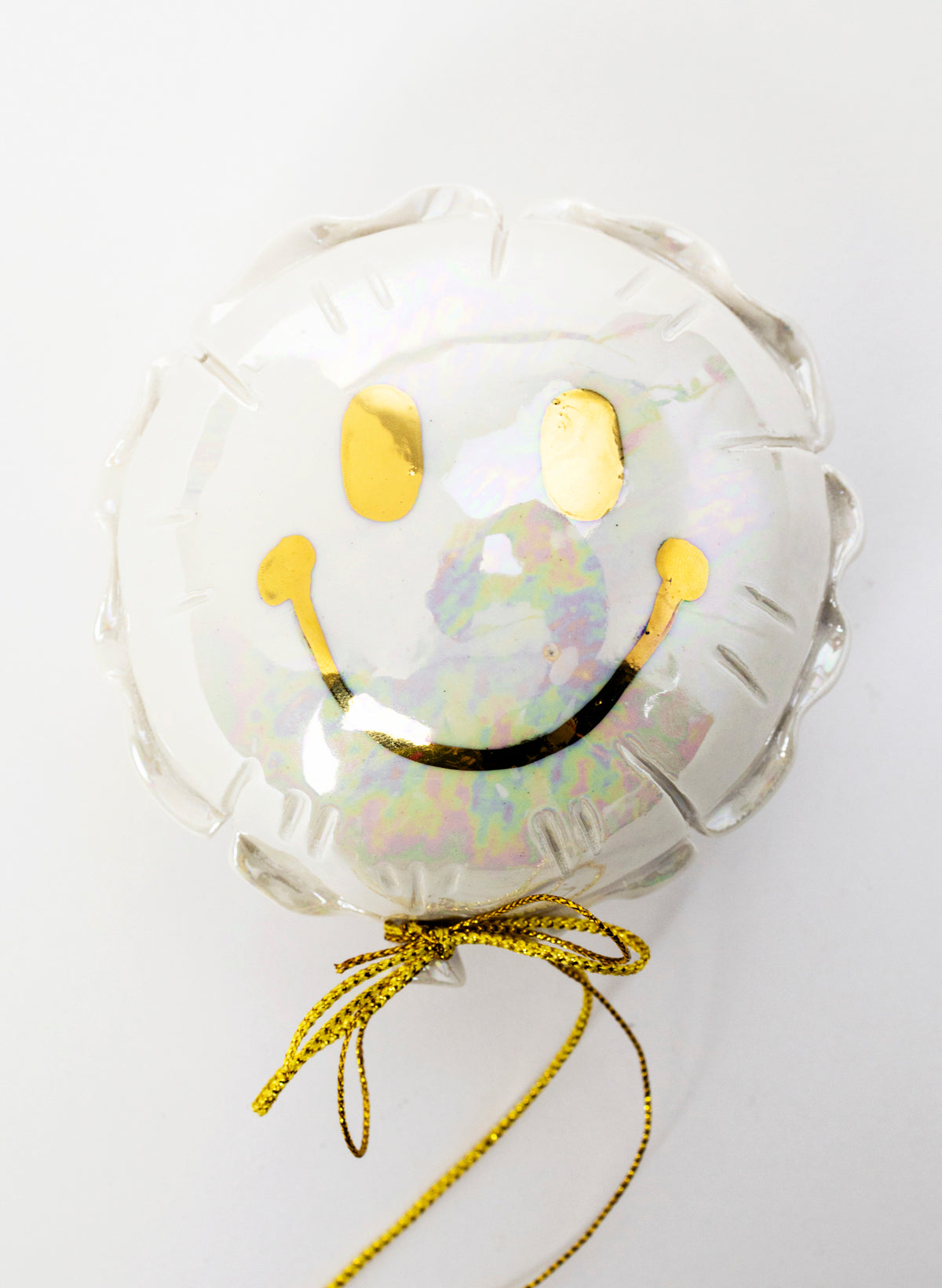Smiley Face Mini Ceramic Balloon