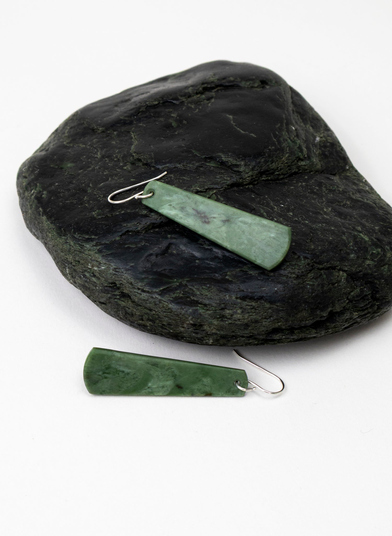 Raukaraka Pounamu Drop Earrings