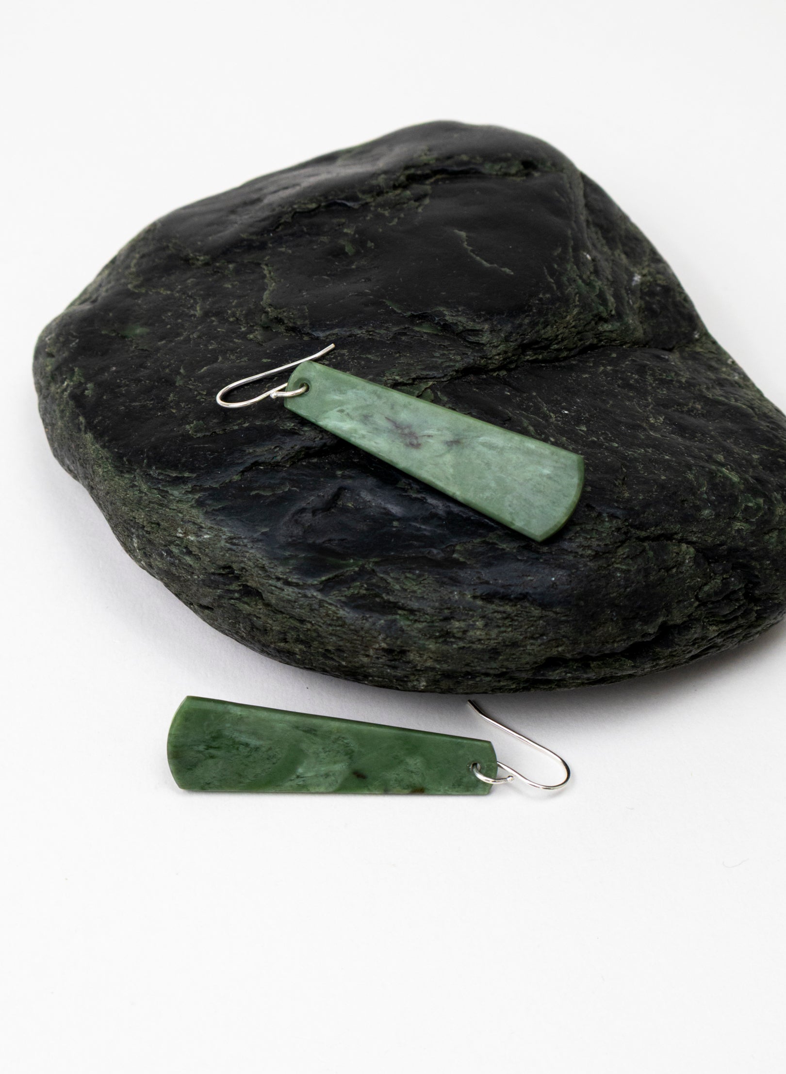 Raukaraka Pounamu Drop Earrings