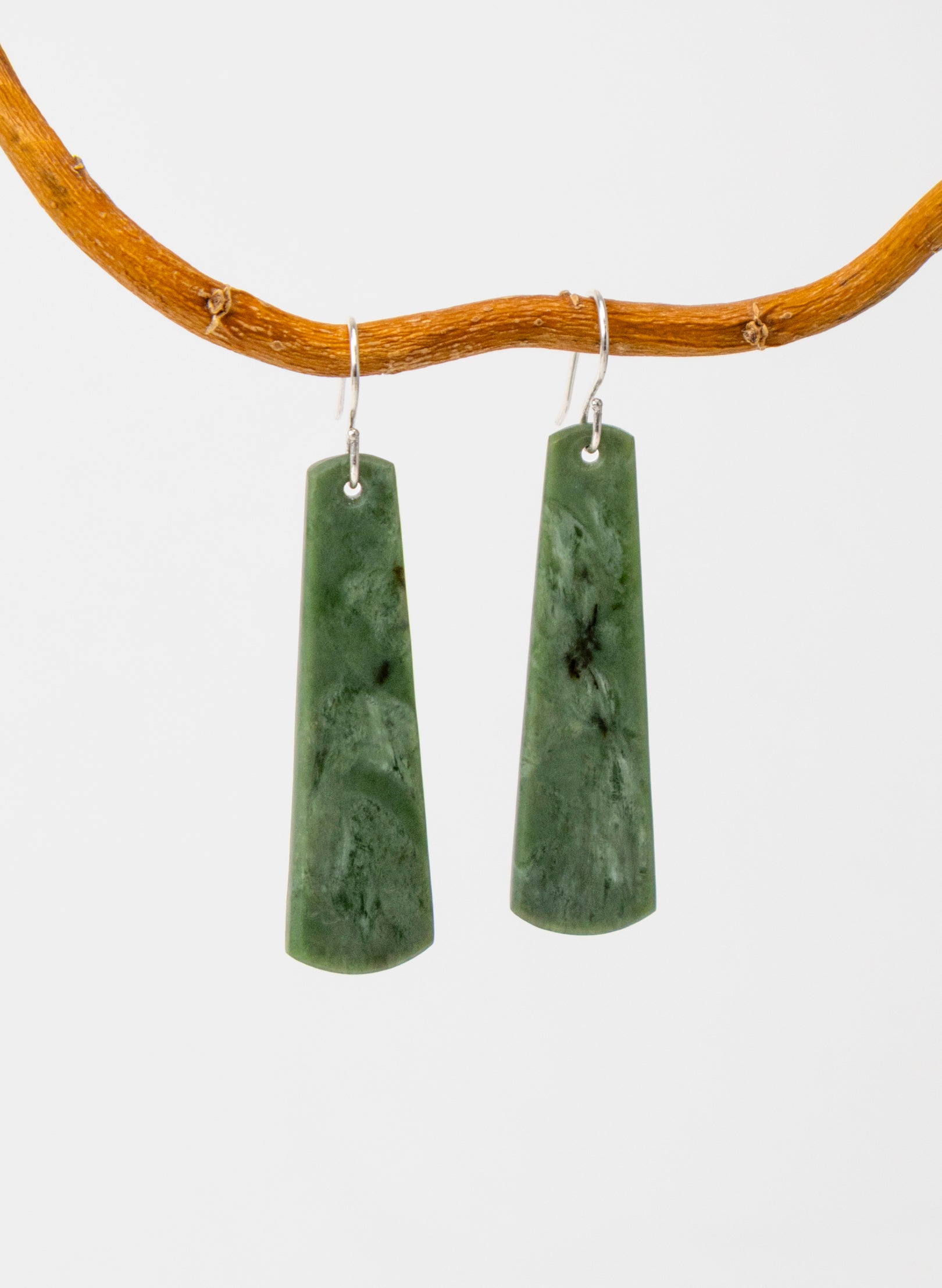 Raukaraka Pounamu Drop Earrings