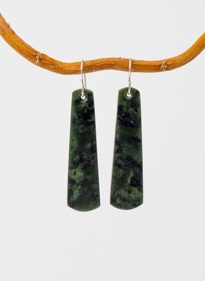 Kawakawa Pounamu Drop Earrings