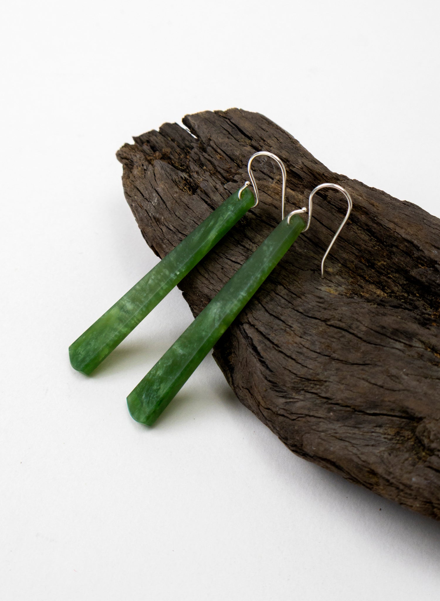 Kahurangi Pounamu Drop Earrings