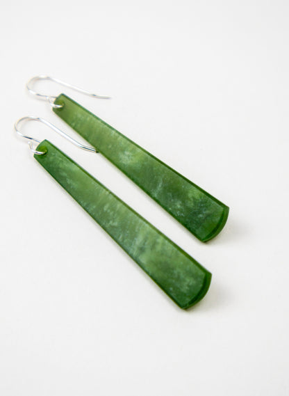 Kahurangi Pounamu Drop Earrings