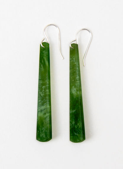 Kahurangi Pounamu Drop Earrings