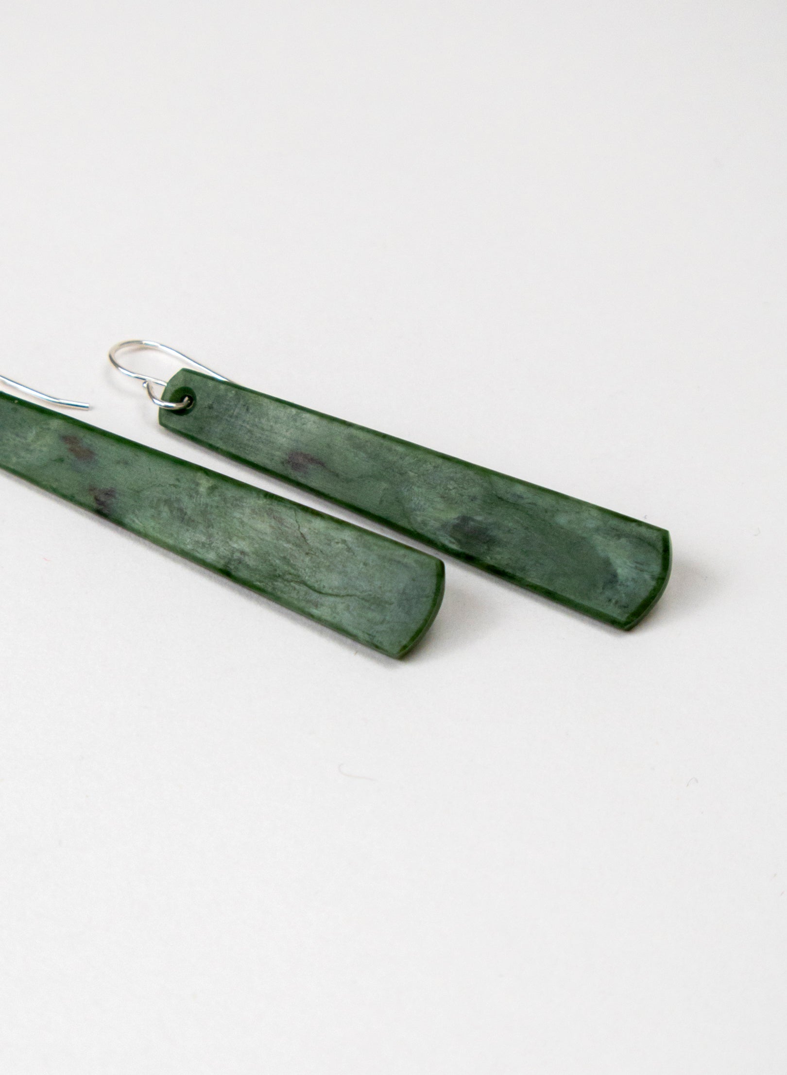 Raukaraka Pounamu Drop Earrings