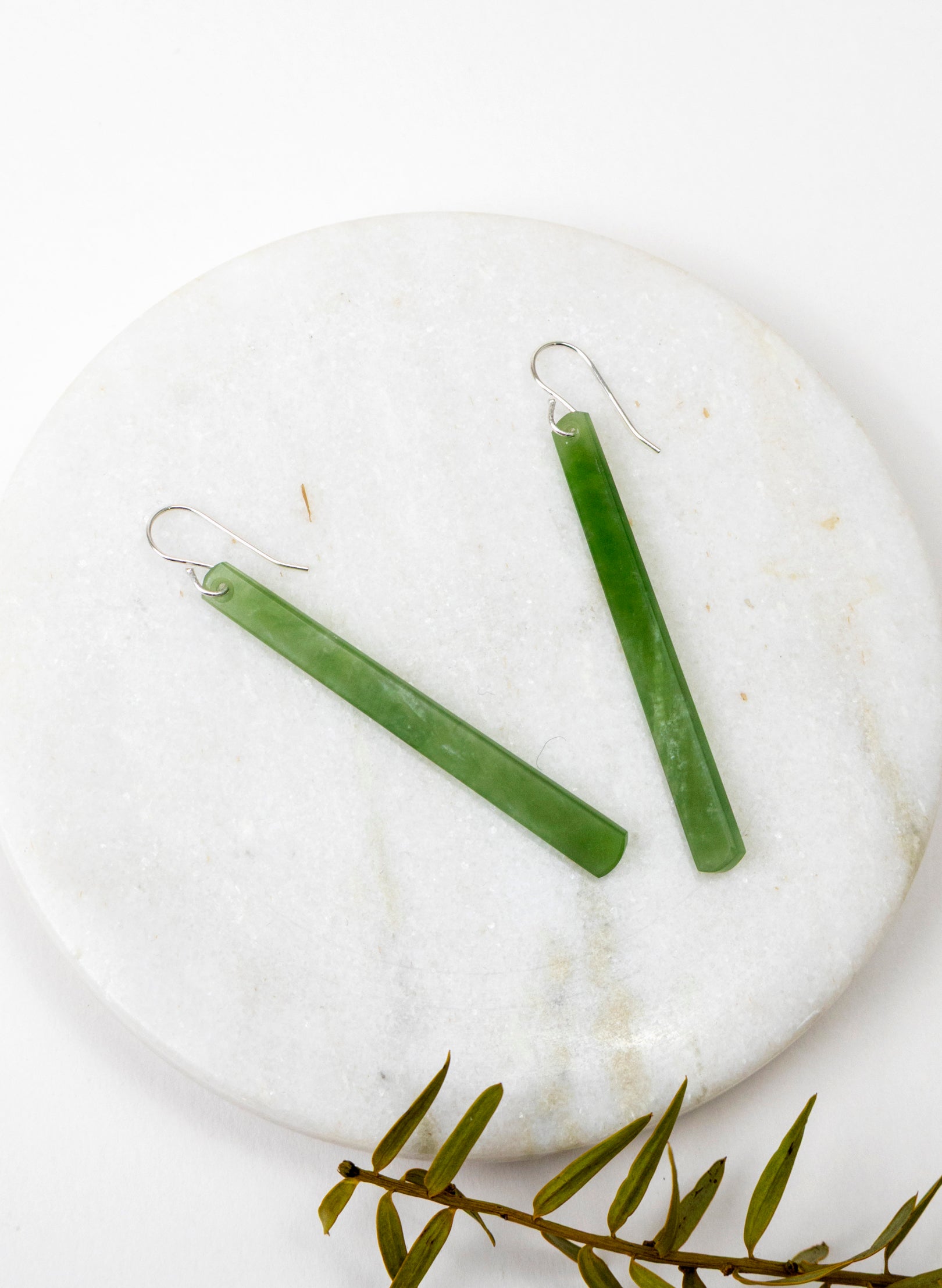 Inanga Pounamu Drop Earrings