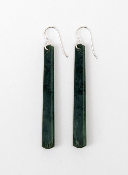 Kawakawa Pounamu Drop Earrings