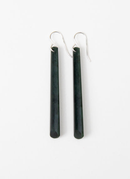 Kawakawa Pounamu Drop Earrings
