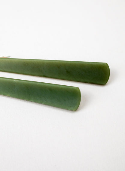 Inanga Pounamu Drop Earrings