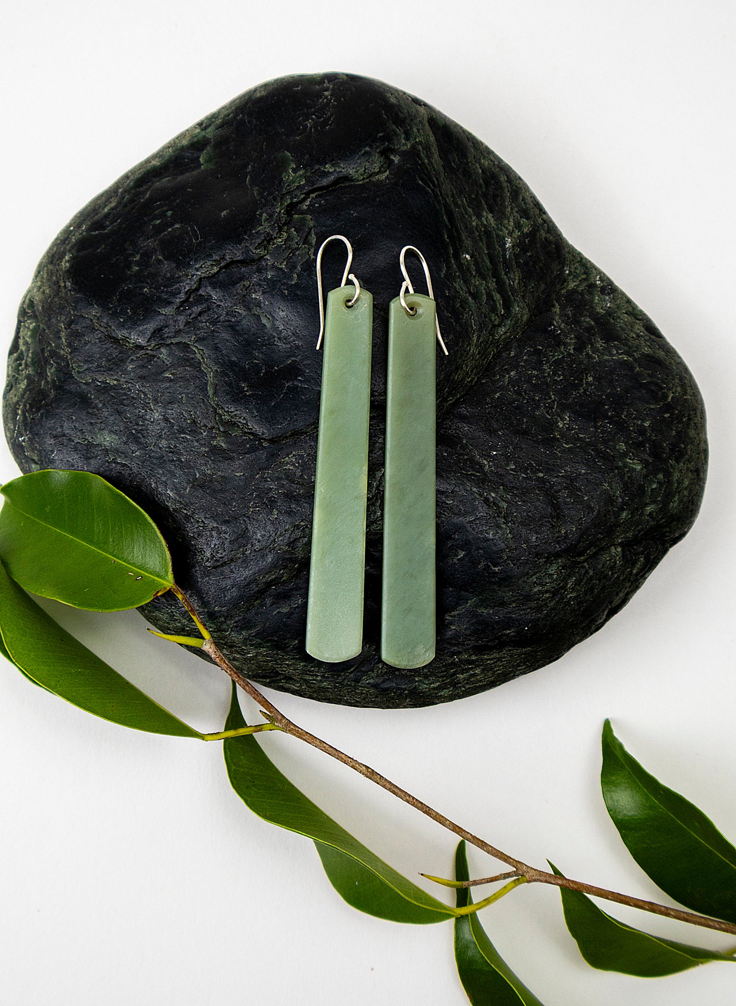 Inanga Pounamu Drop Earrings