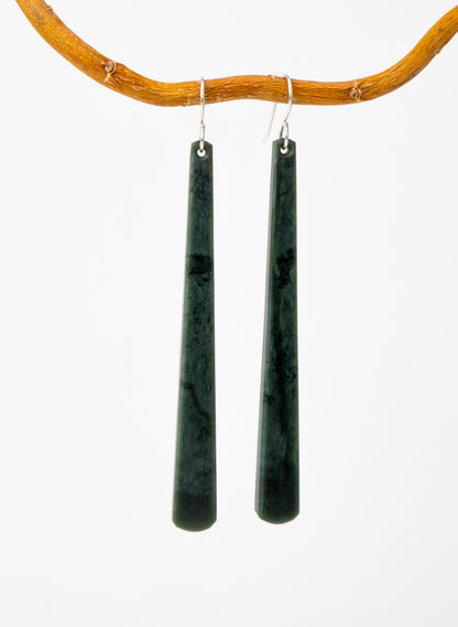 Kawakawa Pounamu Drop Earrings