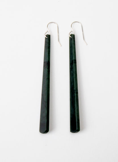 Kawakawa Pounamu Drop Earrings