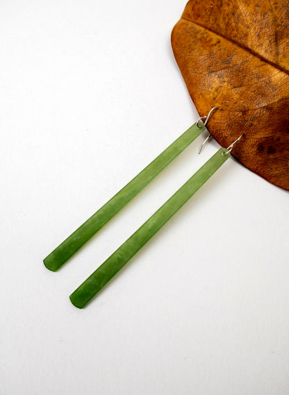 Inanga Pounamu Drop Earrings