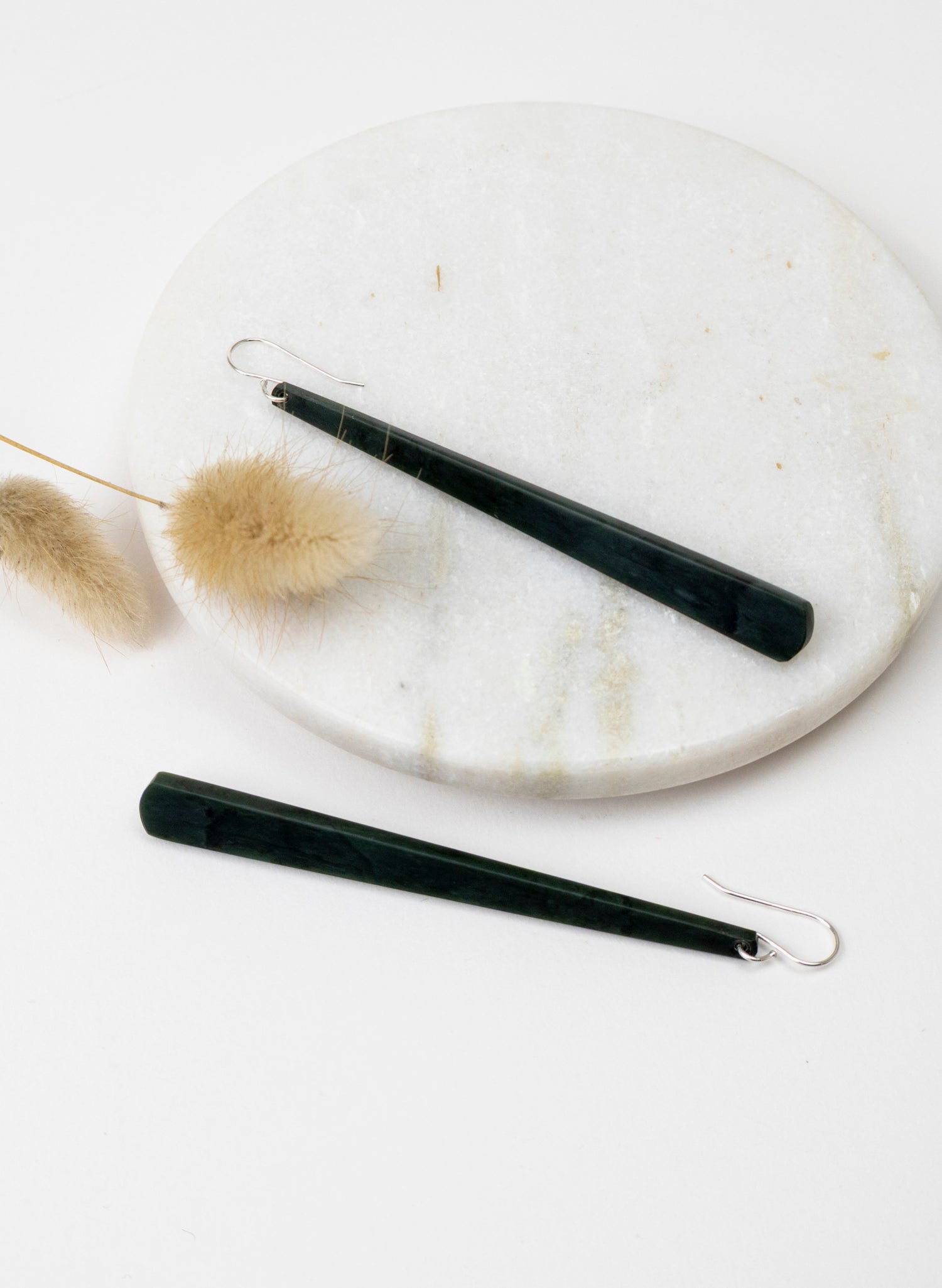 Kawakawa Pounamu Drop Earrings