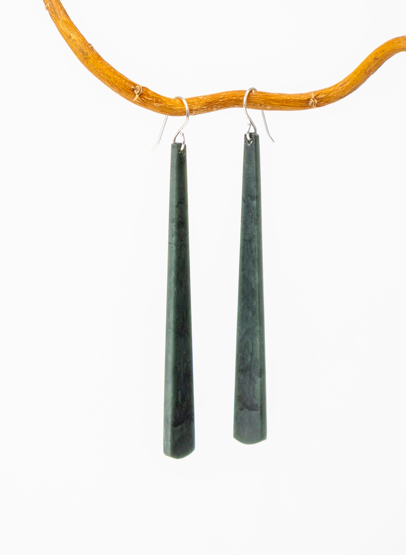 Kawakawa Pounamu Drop Earrings