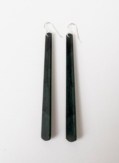 Kawakawa Pounamu Drop Earrings