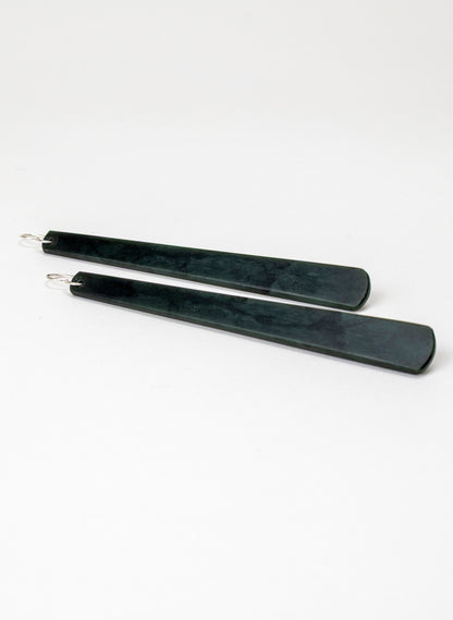 Kawakawa Pounamu Drop Earrings