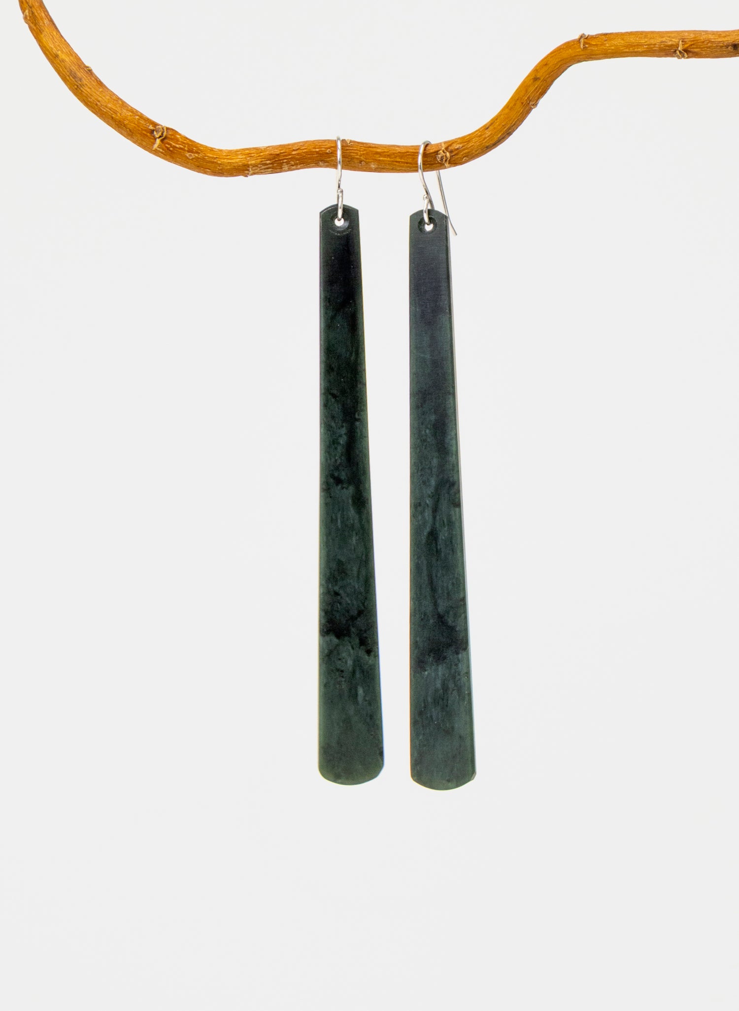 Kawakawa Pounamu Drop Earrings