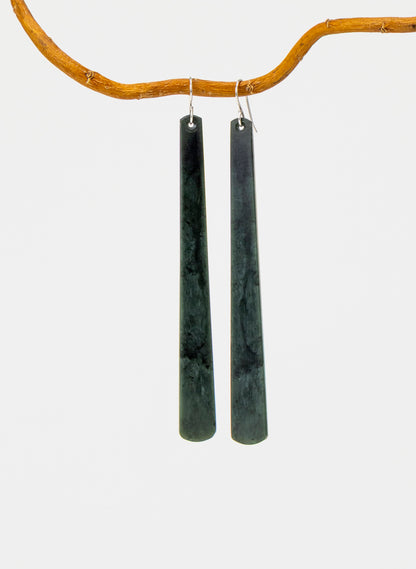 Kawakawa Pounamu Drop Earrings