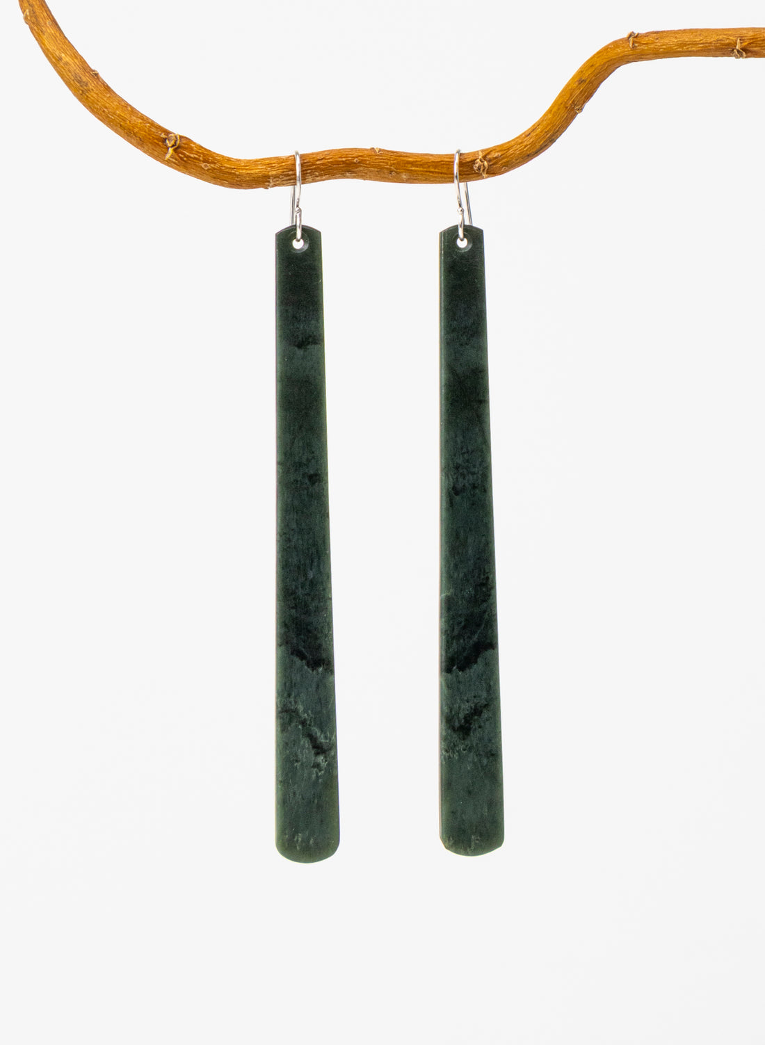 Kawakawa Pounamu Drop Earrings