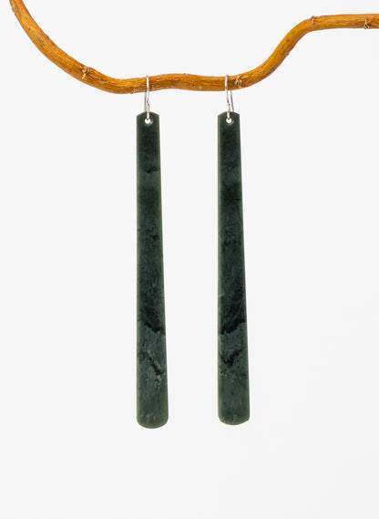 Kawakawa Pounamu Drop Earrings