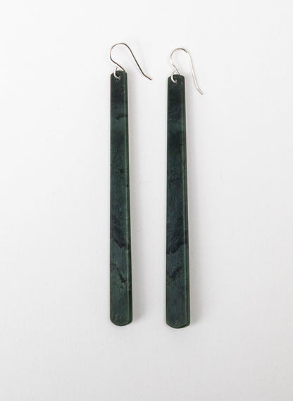 Kawakawa Pounamu Drop Earrings